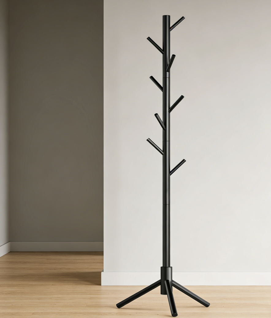 Wooden Coat Tree for Hats