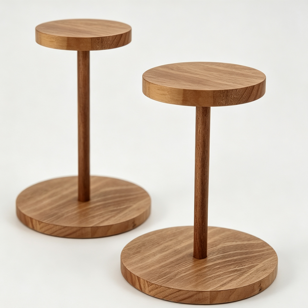 Wooden Hat Display Stand 2 Sets