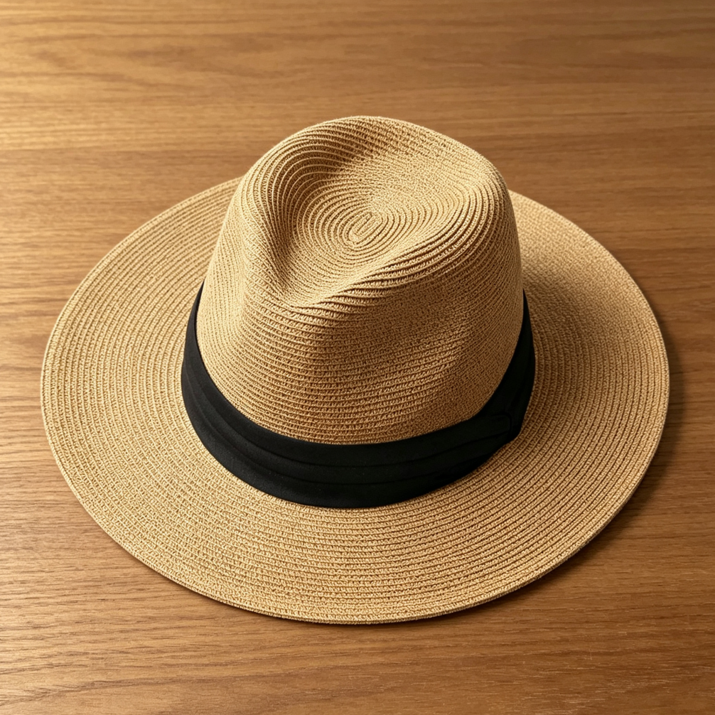 Straw Fedora Panama Beach Sun Hat